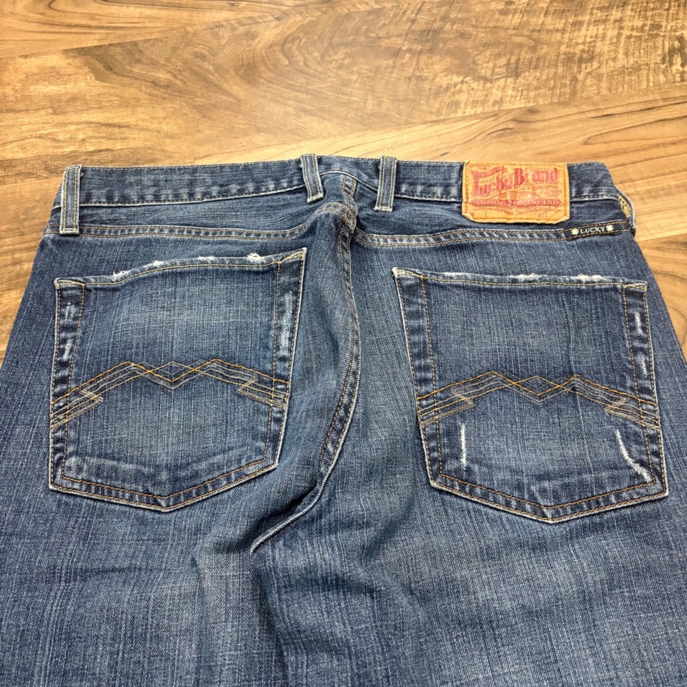 Vintage Y2K Lucky Brand Jeans Mens 32x32 Blue 361 Vintage Straight Denim Pants - Picture 2 of 8